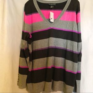 SALE NWT Lane Bryant striped sweater lightweight